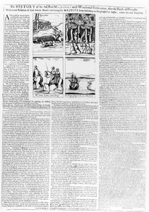 Historien om slaget ved Worcester, udgivet 1660 af English School